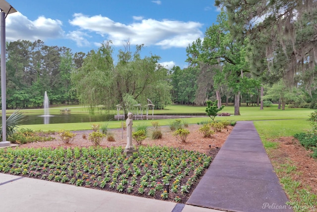 613 Moore Rd, Elm Grove, LA 71051 - view of community featuring a yard, a water view, and view of scattered trees