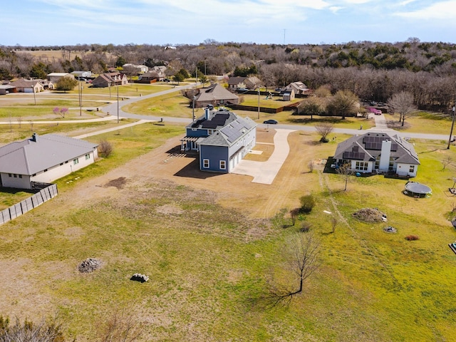 drone / aerial view featuring a residential view