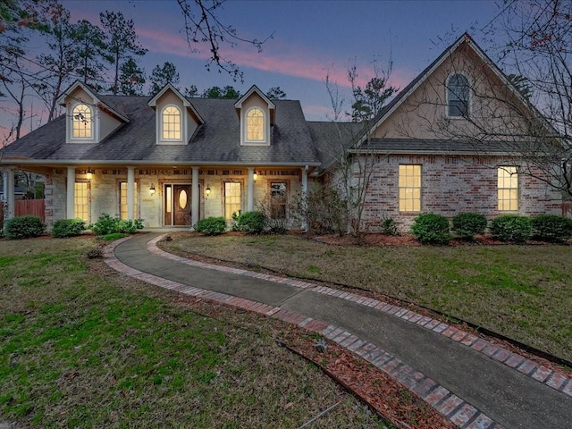 1904 Loblolly Ln, Lufkin, TX 75904 - view of front of house with a lawn and covered porch