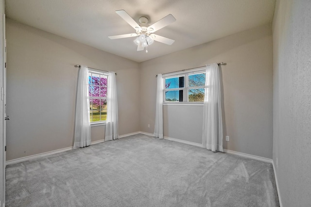 4489 E Fm 120, Denison, TX 75021 - spare room featuring ceiling fan, baseboards, and carpet