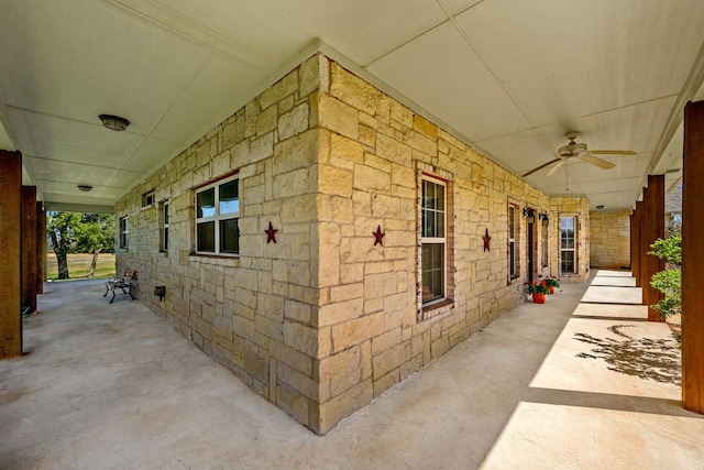 4489 E Fm 120, Denison, TX 75021 - view of patio / terrace with a ceiling fan