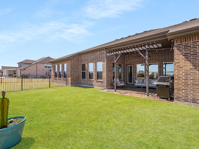 1040 Sugar Bars Dr, Lucas, TX 75002 - view of yard featuring a pergola and a patio area