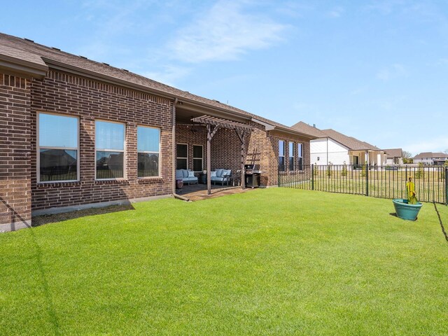 1040 Sugar Bars Dr, Lucas, TX 75002 - view of yard with outdoor lounge area and a patio
