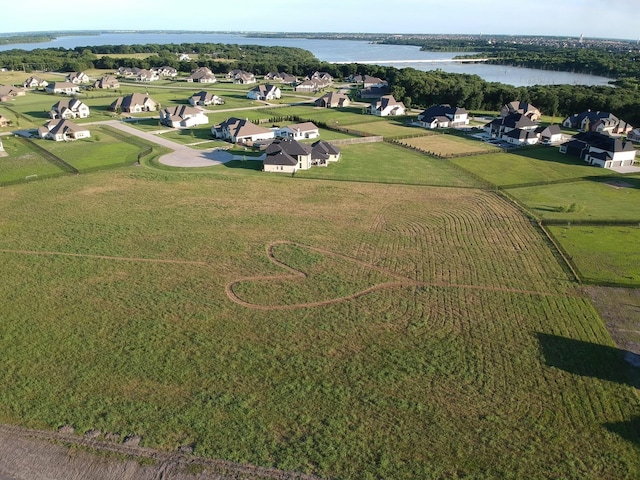 1040 Sugar Bars Dr, Lucas, TX 75002 - aerial view of residential area featuring a large body of water