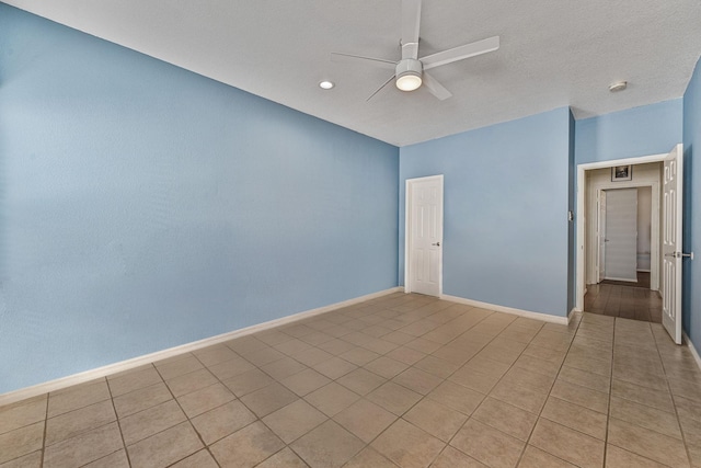1028 Castle Top Dr, Fort Worth, TX 76052 - unfurnished room featuring a ceiling fan, baseboards, and recessed lighting