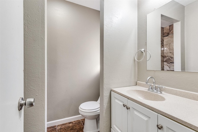 3816 Lauretta Dr, Fort Worth, TX 76119 - bathroom with a textured wall, toilet, and vanity