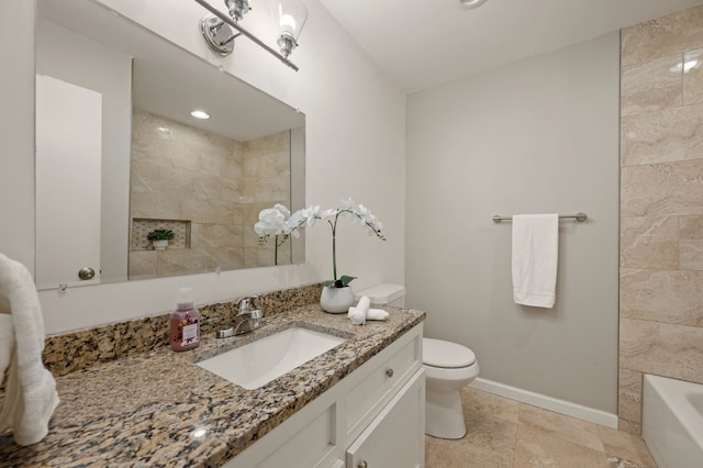 3712 Chittam Ln, Bedford, TX 76021 - bathroom with vanity and toilet