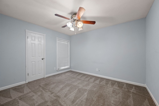 3712 Chittam Ln, Bedford, TX 76021 - unfurnished bedroom with carpet floors and ceiling fan