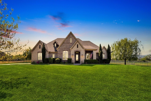 164 Bearclaw Cir, Aledo, TX 76008 - french country style house featuring brick siding