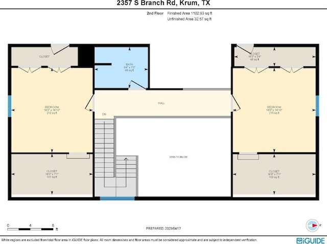 2357 S Branch Rd, Krum, TX 76249 - view of property floor plan