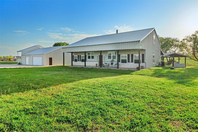 2357 S Branch Rd, Krum, TX 76249 - townhome / multi-family property with a front lawn and a metal roof