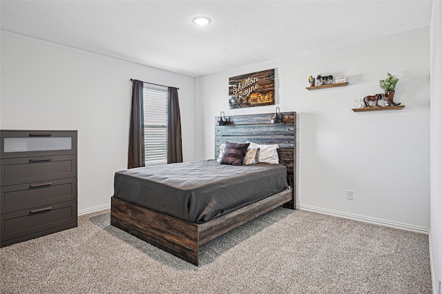 197 Spanish Moss Trl, Rhome, TX 76078 - carpeted bedroom with baseboards and recessed lighting