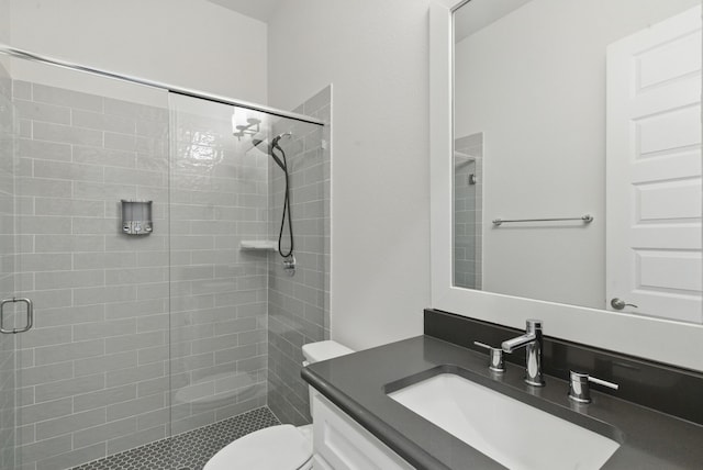 2205 Sandrellan St, Fort Worth, TX 76008 - full bath with a stall shower, vanity, and toilet