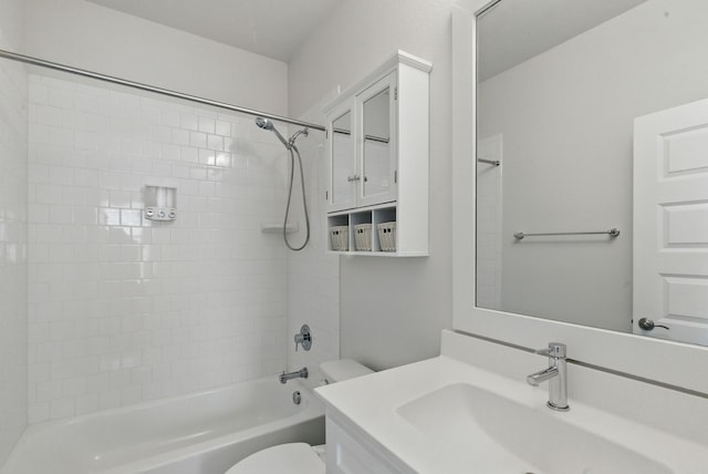 2205 Sandrellan St, Fort Worth, TX 76008 - bathroom featuring toilet, tub / shower combination, and vanity