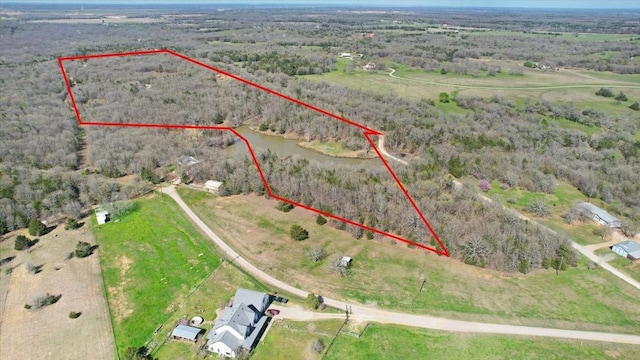 372 Private Road 123, Savoy, TX 75479 - bird's eye view with a rural view