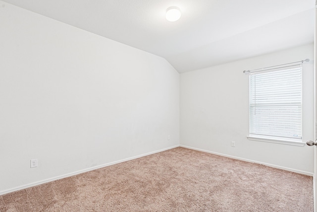 10004 Huntersville Trl, Fort Worth, TX 76108 - carpeted spare room featuring vaulted ceiling and baseboards