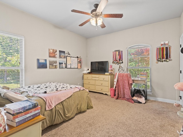 141 County Road 3481, Paradise, TX 76073 - bedroom featuring carpet flooring and ceiling fan