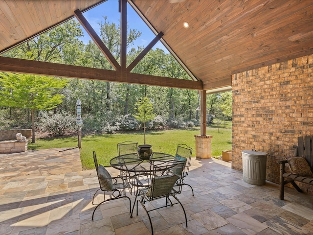 141 County Road 3481, Paradise, TX 76073 - view of patio with outdoor dining space