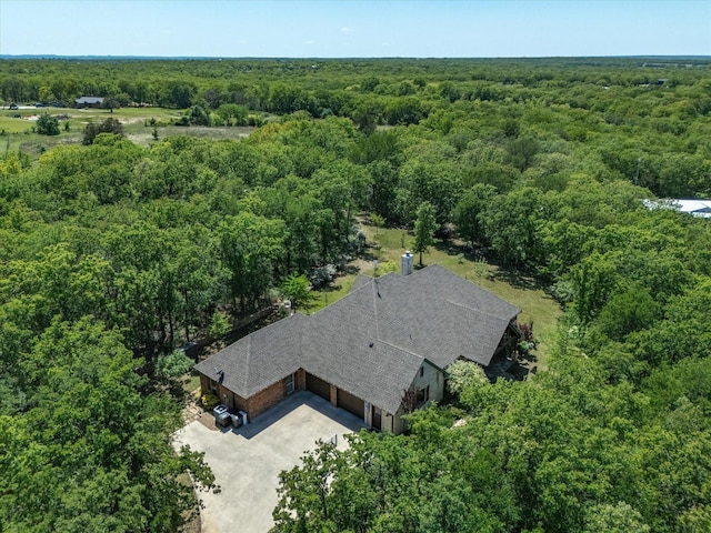 141 County Road 3481, Paradise, TX 76073 - drone / aerial view with a wooded view