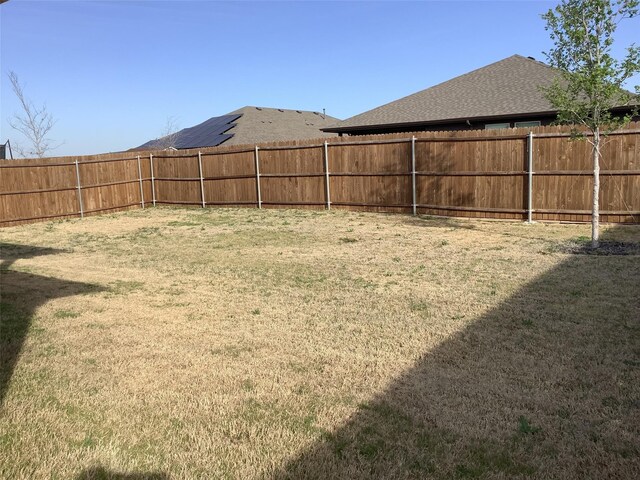 156 Hawksbill Ln, Rhome, TX 76078 - view of yard featuring a fenced backyard