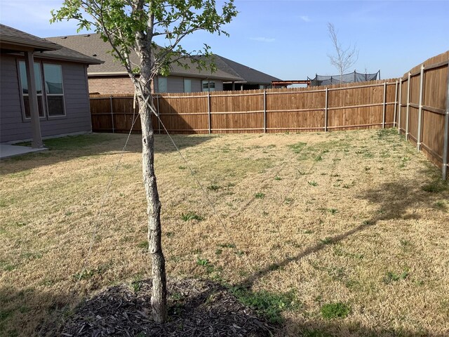 156 Hawksbill Ln, Rhome, TX 76078 - view of yard with a fenced backyard