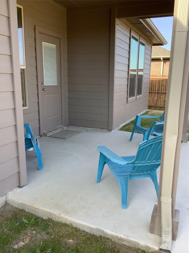 156 Hawksbill Ln, Rhome, TX 76078 - view of patio / terrace featuring fence