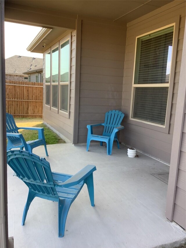 156 Hawksbill Ln, Rhome, TX 76078 - view of patio with fence
