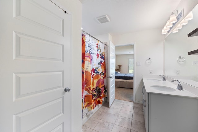 816 Adair Dr, Aubrey, TX 76227 - ensuite bathroom with a sink, visible vents, double vanity, and ensuite bath