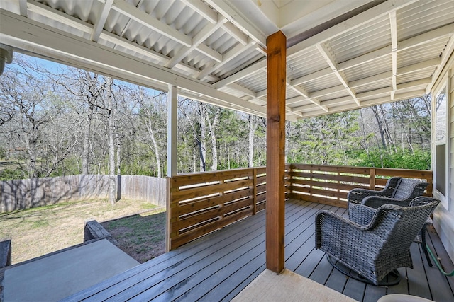3025 S College Blvd, Denison, TX 75020 - deck featuring fence