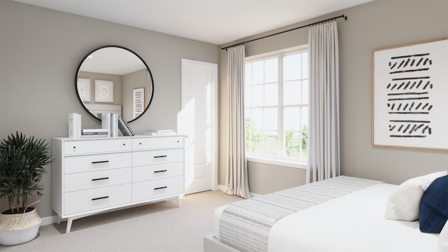 5032 Wellborn Rd, Fort Worth, TX 76036 - bedroom featuring multiple windows, light carpet, and baseboards