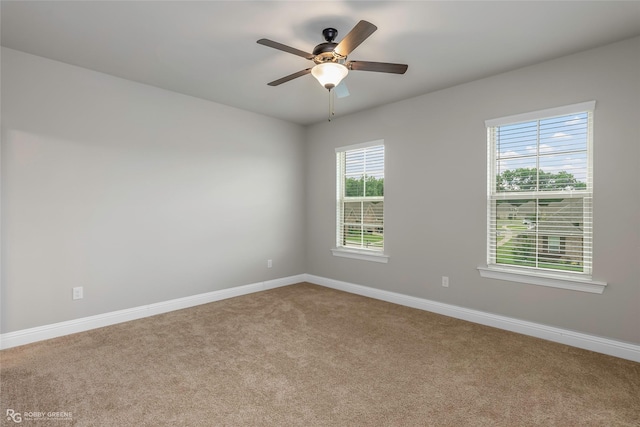 918 Hackberry Dr, Bossier City, LA 71111 - carpeted empty room featuring baseboards and a ceiling fan