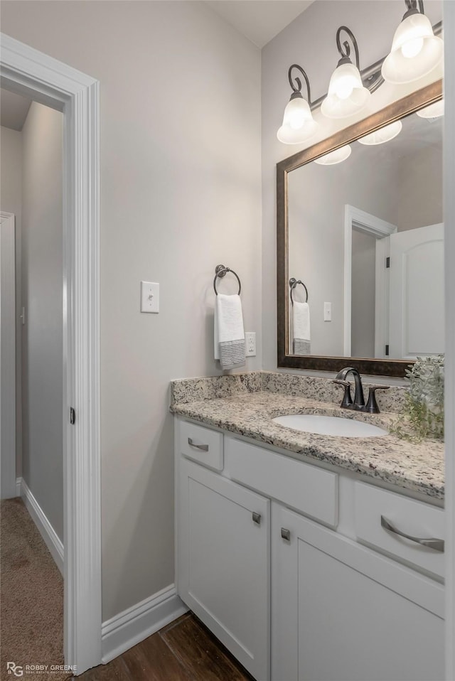 918 Hackberry Dr, Bossier City, LA 71111 - bathroom featuring vanity and baseboards