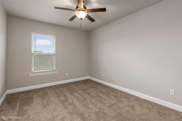 918 Hackberry Dr, Bossier City, LA 71111 - unfurnished room featuring carpet floors, baseboards, and ceiling fan