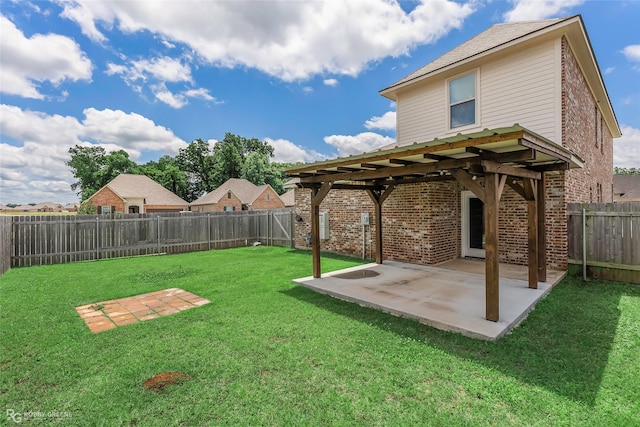 918 Hackberry Dr, Bossier City, LA 71111 - view of yard with a patio area and a pergola