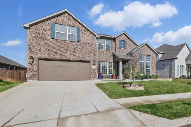 4529 Tolkien Ave, Celina, TX 76227 - view of front of property with brick siding, concrete driveway, and a garage