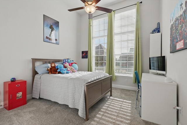 4529 Tolkien Ave, Celina, TX 76227 - bedroom featuring light carpet, baseboards, and a ceiling fan