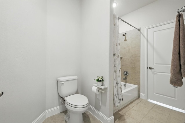 4529 Tolkien Ave, Celina, TX 76227 - bathroom featuring tile patterned flooring, toilet, bathtub / shower combination, and baseboards