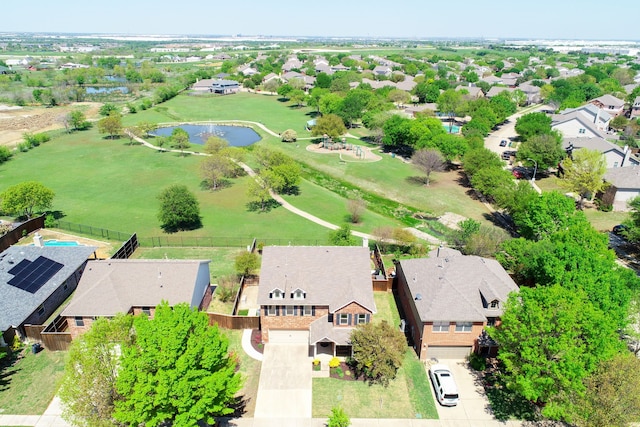 4167 Prairie Meadow Ct, Fort Worth, TX 76244 - aerial perspective of suburban area with a large body of water