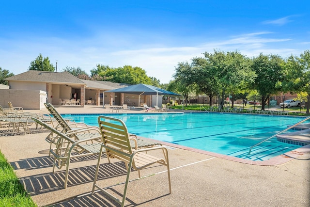 4167 Prairie Meadow Ct, Fort Worth, TX 76244 - community pool featuring a patio area and fence