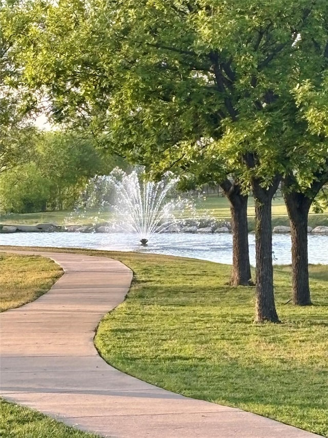 4167 Prairie Meadow Ct, Fort Worth, TX 76244 - surrounding community with a water view and a lawn