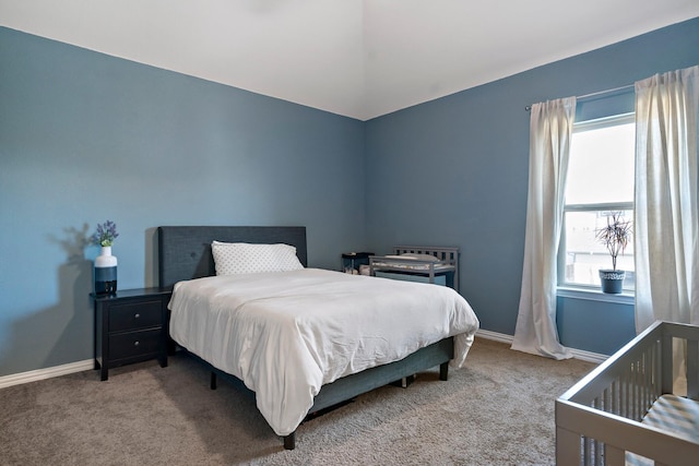 3640 Sevilla Dr, Frisco, TX 75034 - bedroom featuring carpet and vaulted ceiling