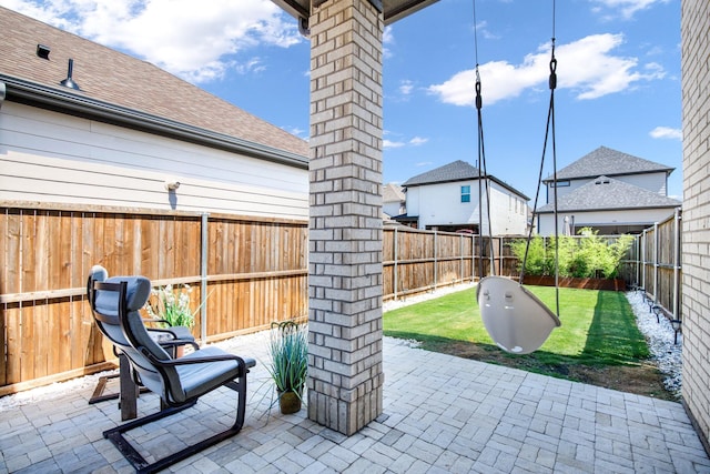 3640 Sevilla Dr, Frisco, TX 75034 - fenced backyard with a patio area