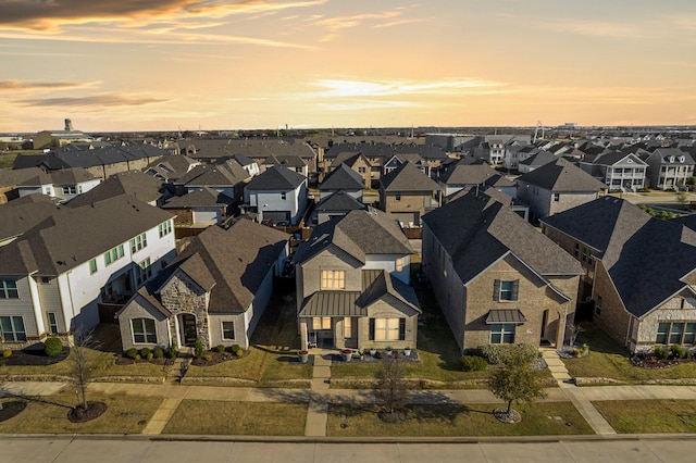 3640 Sevilla Dr, Frisco, TX 75034 - aerial view at dusk of a residential view