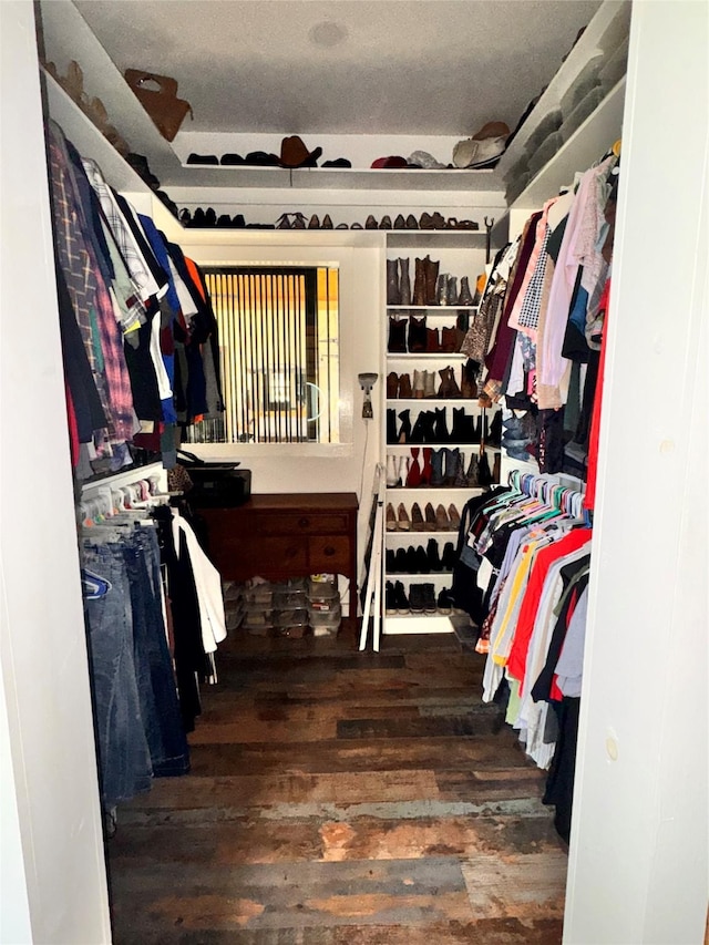 3163 Ranch Rd, Athens, TX 75751 - walk in closet with wood-type flooring