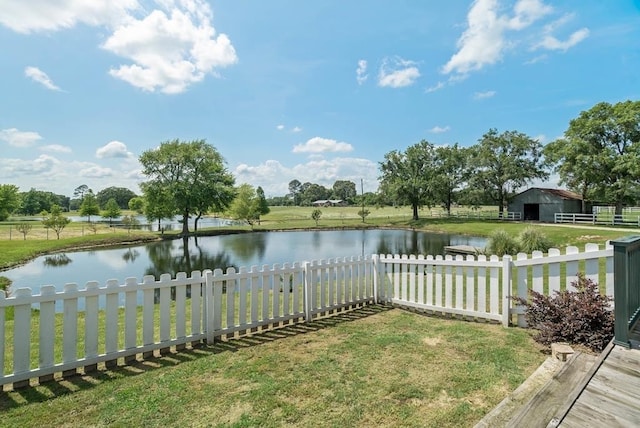3163 Ranch Rd, Athens, TX 75751 - view of yard with a water view and an outbuilding