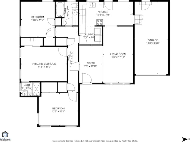 1330 S Pecan St, Arlington, TX 76010 - floor plan