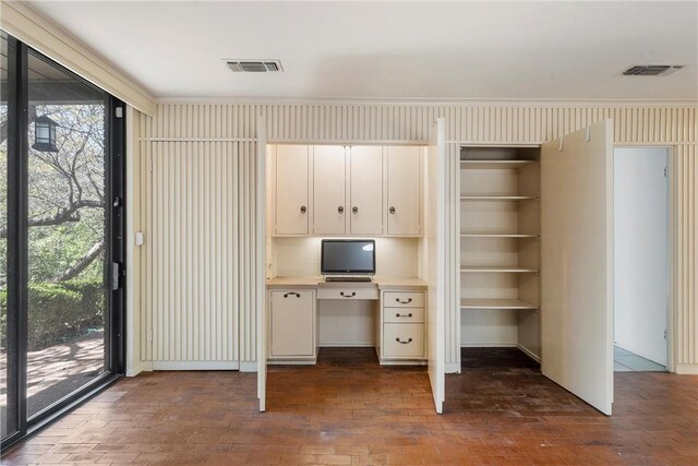 interior space featuring visible vents