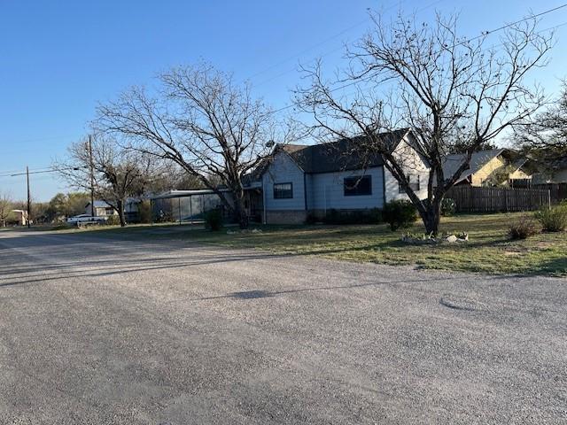view of front of property with fence