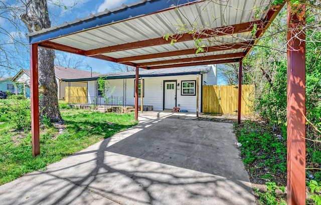 1541 Clark Ave, Waco, TX 76708 - view of patio featuring covered porch and fence