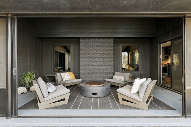 view of patio / terrace featuring outdoor lounge area